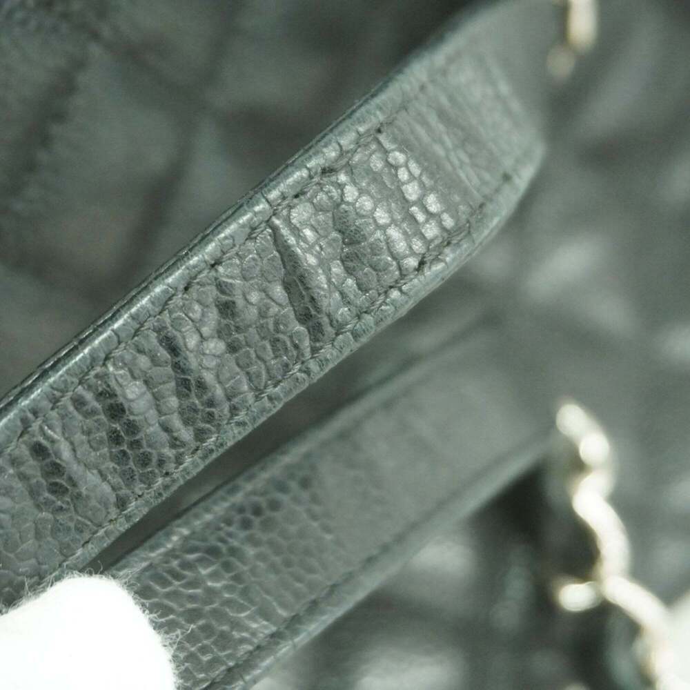 CHANEL Black Caviar Leather Shoulder Bag - Picture 8 of 9
